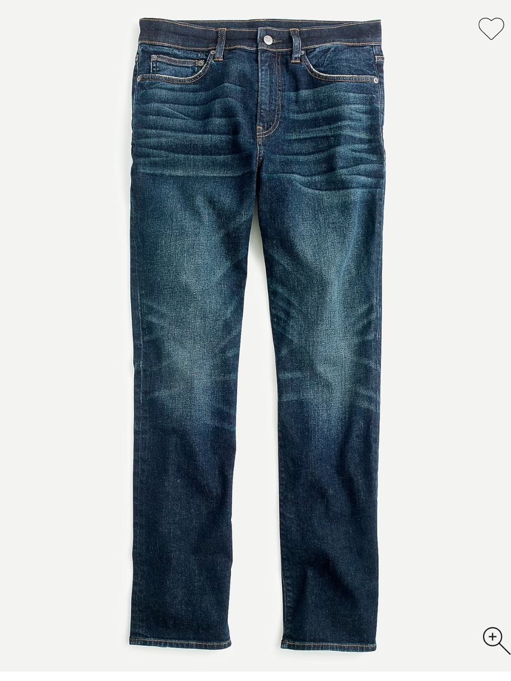 NWT J. Crew Men's Jeans 770™ Straight-fit jean in stretch dark Japanese denim
